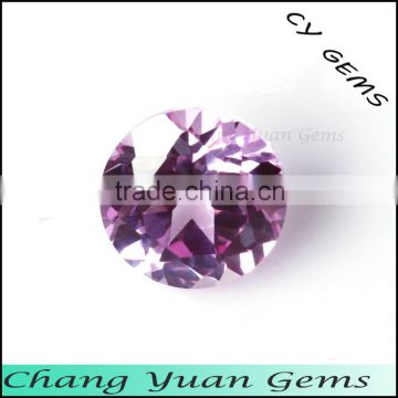 1.75mm Round shape 1.25# pink color synthetic ruby