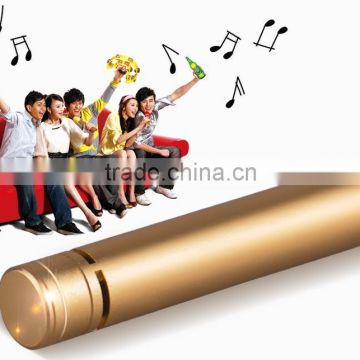 Portable singing microphone for smartphone karaoke , KTV use mini condenser microphone