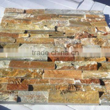 Popular Golden Slate Culture Stone Panel