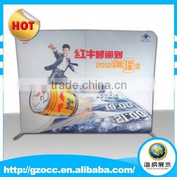 Succinct advertising trade show straight display stand backdrop