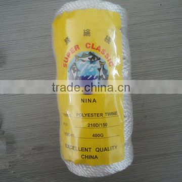 china best quality low shrinkage polyester filament fishing twine