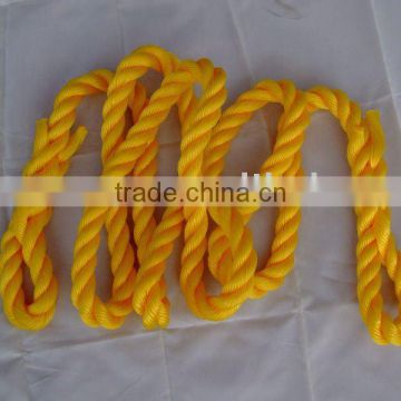 three strand twisted yellow Polypropylene