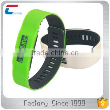 CXJRFID eco-friendly waterproof custom 13.56 nfc wristband silicone rfid slicone wristband