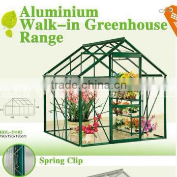 Aluminium plastic Walk-in Greenhouse
