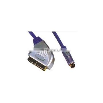21 PIN Plug Scart(120)to S-VHS Plug cable VK30442
