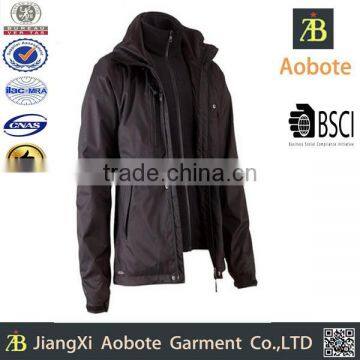 2015 Hot Sell Waterproof Black Bomber Jacket For The Man