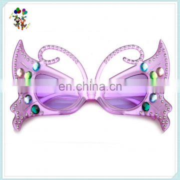 Rhinestone Jeweled Party Novelty Butterfly Shaped Glasses HPC-0619