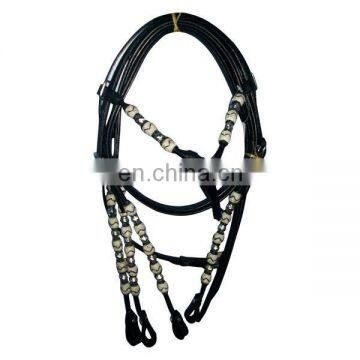 Leather headstall breastplate