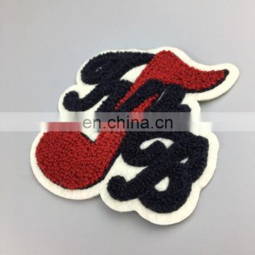 custom Chenille number diy embroidery patches for clothing
