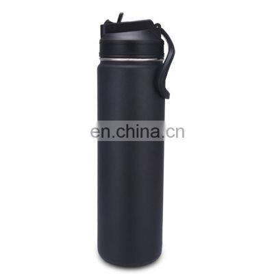 GINT BPA free stainless steel 700 ml drinking bottle vacuum flask with straw