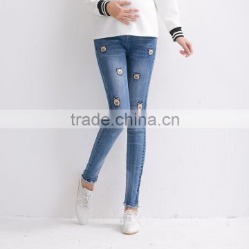 C22921B 2016 New Design Maternity Jeans Maternity Wear Maternity Clothes