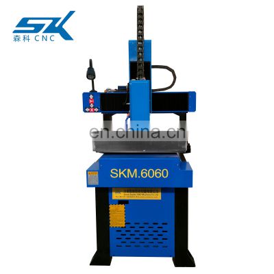 SENKE  Hot Sale MINI CNC Router 6060 Aluminum Iron SS Copper Mould  Engraving Machine