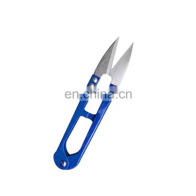 byloo Factory direct blue red u-shaped shears portable fishing line tailor's scissors fishing line cut scissors
