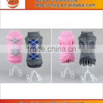 Factory wholesale custom lovely pets dog clothes fashion knit dog sweaters