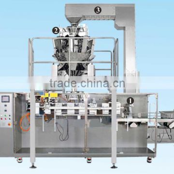 weighting and packaging/packing machine for brown sugar with mulihead weigher/linear weigher
