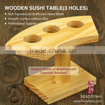 Wooden Sushi Table with three Holes