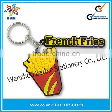 Soft Rubber Of Food Shaped Key Chain