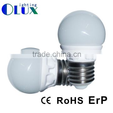 Super Ceramic housing E27 led globe light G45 Warm white AC110-130V 5W 400lm G45 2835SMD led light bulb