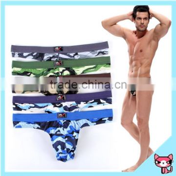 Camouflage Pants T back Underwear With Butt Plug sexy g-string Sexy Product Free Sample Sexy Men Brief Underwear