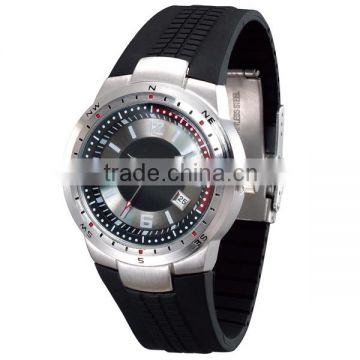 2015 Yangbin new trendy fashion silicone watch with rotating bezel