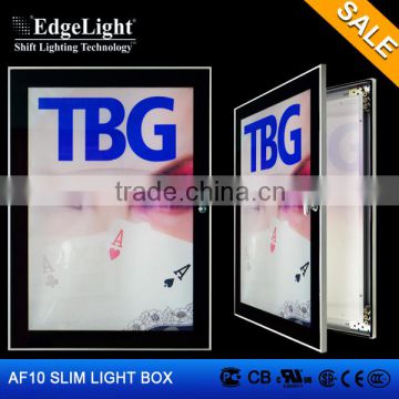 Edgelight AF10 Advertising display rectangle Aluminous light box made in Shanghai China