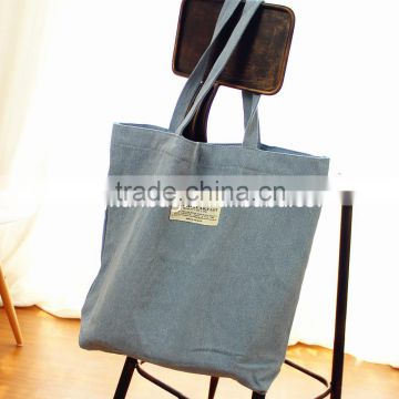 2015 recyclable promotion denim shopping bag, tote bag, sling bag