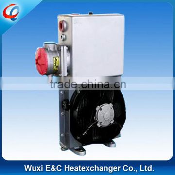 26L aluminum plate bar concrete mixer Oil Cooler with thermal switch