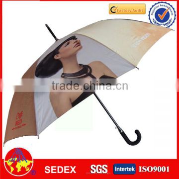 high quality straight gift umbrella with sublimation printing