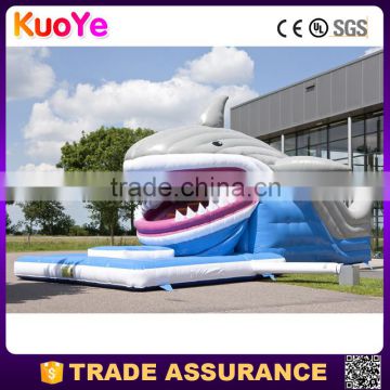 used commercial shark type inflatable inflatable stair slide for sale