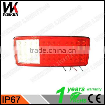 WEIKEN New Products 12V/24V auto bus led tail lights truck rear/ brake/ turn signal lights