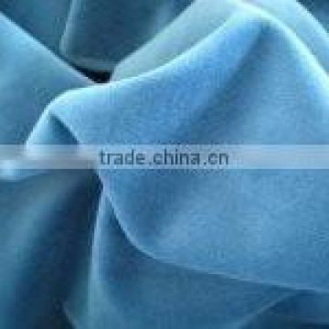 blackout cotton velveteen fabric for curtain with coating