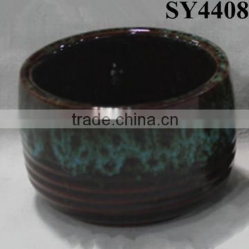 Cheap round ceramic potted succulent