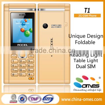 factory 1.77inch 1000mah battery with LED Lamp cellular phone
