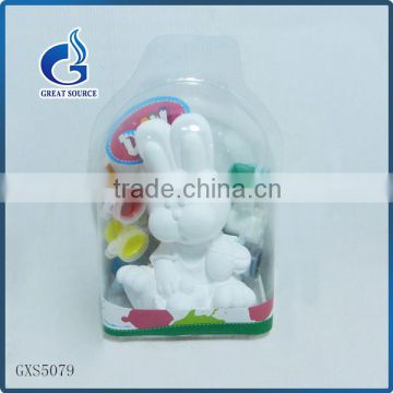Unpainted easter rabbit nontoxic diy ceramic paint sets
