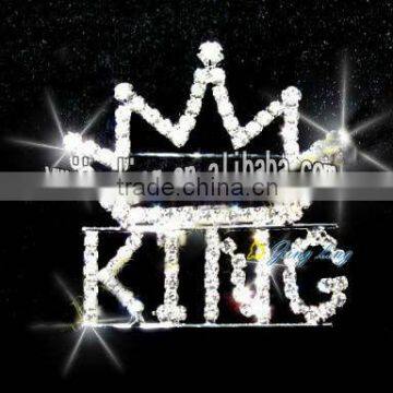 2013pageant crystal crown King brooch pin