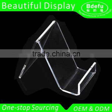 Customized clear plastic countertop stand for shoe display