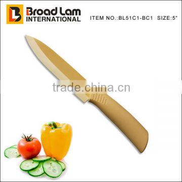 5" color utility ceramic knife(Khaki) blade and handle