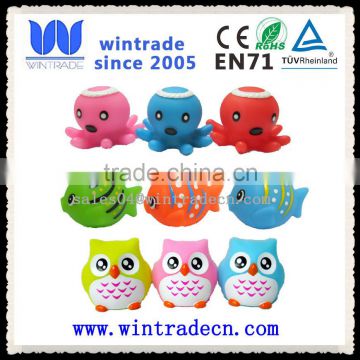 promotional custom rubber toy animal baby bath rubber toy