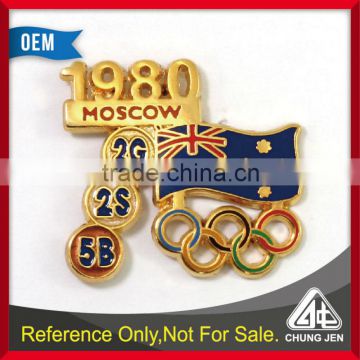 Best Selling High Quality gold Custom Metal memento Badges