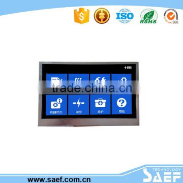 65K color TFT display 800 x RGB x 480 LCD module with RS232 / TTL interface widely used in many industrial field