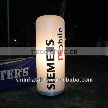 mobile advertising LED inflatable pillar cylinder