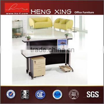 Office reception table design with movable cabinet office table HX-4404