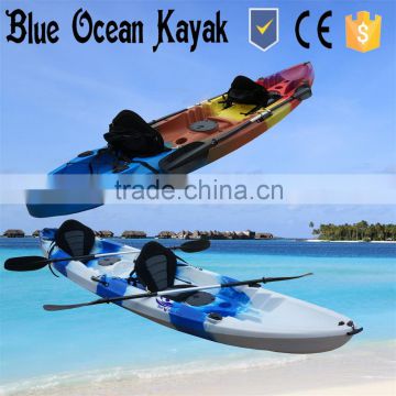 Double kayak with paddles and seats from Blue Ocean Kayak