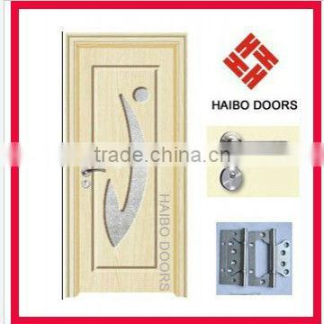Europe style interior galss doors coated with pvc