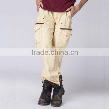 Oversize baggy trousers with side pocket gothic leather pants man