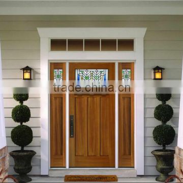 teak glass wood carving designer entry door