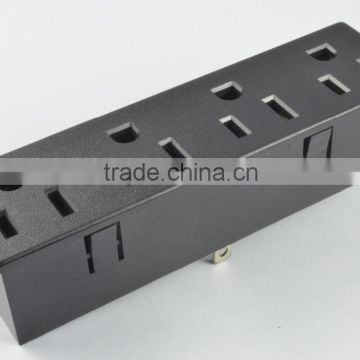 New product 2016 China alibaba wholesales, 3 gang extension socket, 15A 125V American type power socket