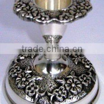 Brass Silver Pewter Laquered CANDLE HOLDER