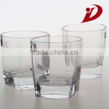 customized engraved logo high capacity good quality hot sale square glass cup