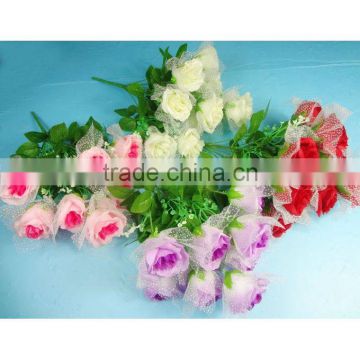Sleek realistic artificial silk flower rose silk hydrangea flowers artificial with nice price